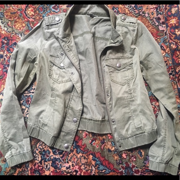 Rubbish Jackets & Blazers - Nordstrom BP green moto jacket